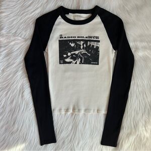 John Galt Radio Silence Graphic Long Sleeve Tee